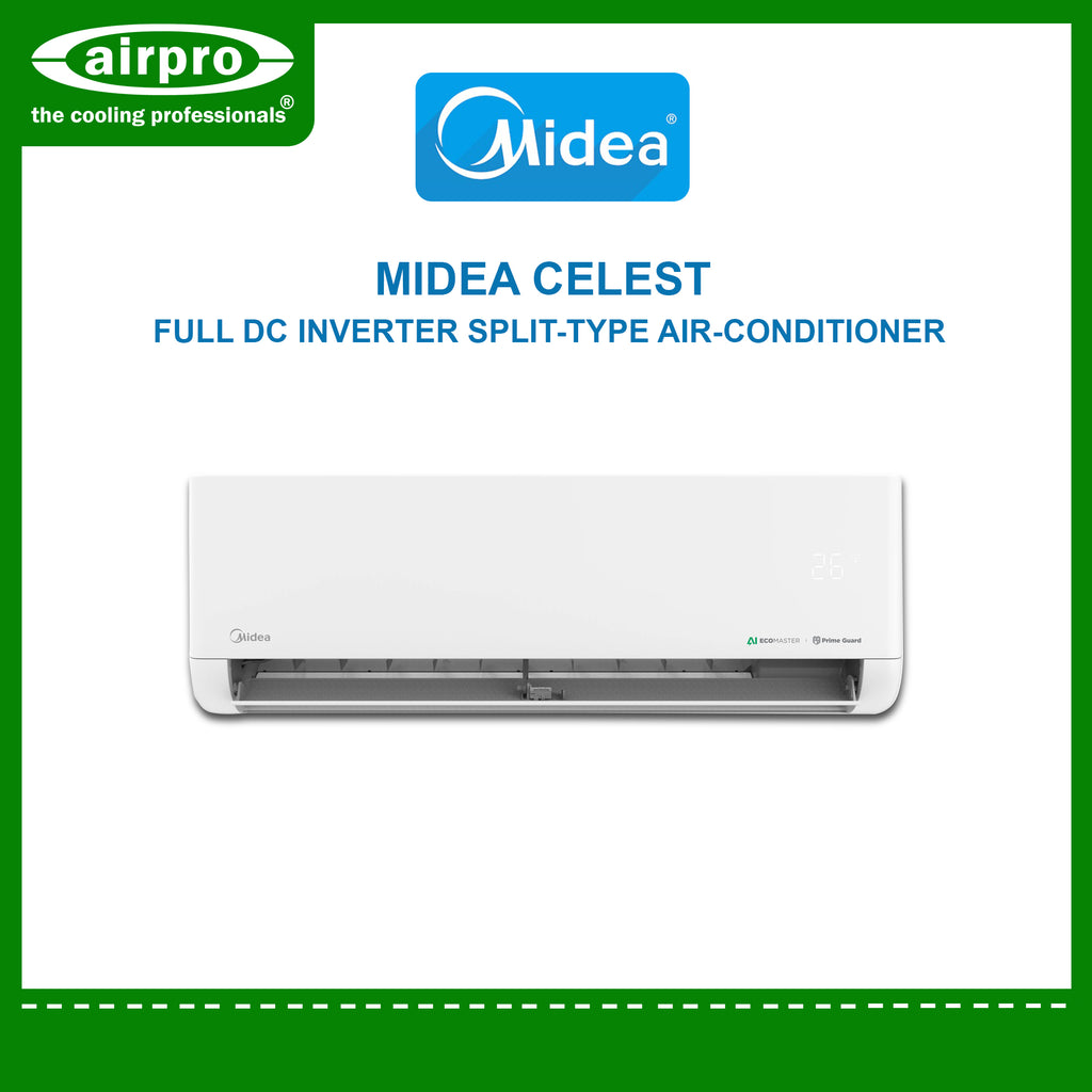 Midea Invetor Midea Celest Full DC Inverter Split-Type Air-Conditioner 1.5HP - MSCE ...