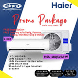 PROMO PACKAGE! HAIER UV COOL CONNECT PRO 2.0HP SPLIT TYPE INVERTER HSU-19QSV32 -W