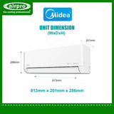 Midea Celest Full DC Inverter Split-Type Air-Conditioner 1.5HP - MSCE-13CRFN8