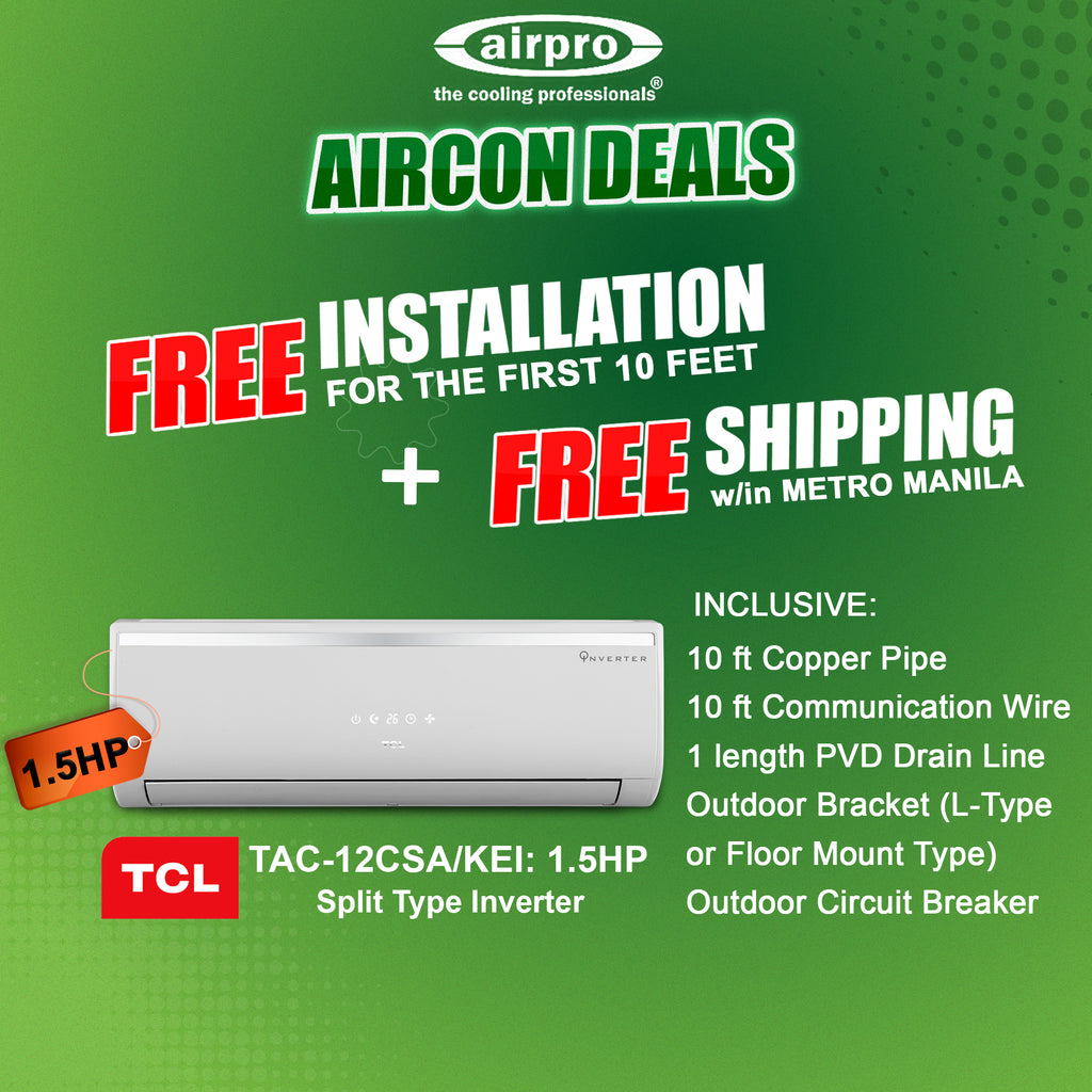 FREE INSTALLATION & FREE SHIPPING PROMO!! TCL ELITE SERIES 1.5 HP SPLI