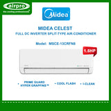 Midea Celest Full DC Inverter Split-Type Air-Conditioner 1.5HP - MSCE-13CRFN8