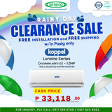 KOPPEL LUNAIRE INVERTER 1.0HP SPLIT TYPE KV09WM-ARF31D