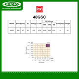 KDK High Pressure Industrial (reversible) Exhaust Model: 40GSC