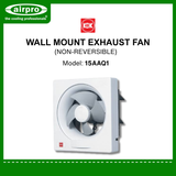 KDK Wall Mount Exhaust Fan (non-reversible) Model: 15AAQ1