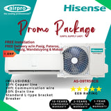 PROMO PACKAGE! HISENSE 1.0 HP SPLIT TYPE I NVERTER AIRCON W/ FREE INSTALLATION