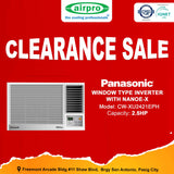 UNTIL SUPPLIES LAST!!! PANASONIC PREMIUM Window Type 2.5HP / CW-XU2421EPH (Cash / Straight payment)