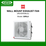 KDK Wall Mount Exhaust Fan (reversible) Model: 30RLA