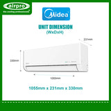 Midea Celest Full DC Inverter Split-Type Air-Conditioner 3.0HP - MSCE-25CRFN8