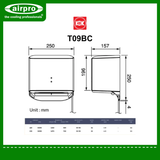 KDK Hand Dryer (Eco Dry) Model: T09BC (without pan)