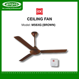 KDK Ceiling Fan, Model: M56XG (brown)