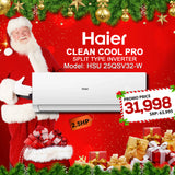 HAIER UV COOL CONNECT PRO 2.5HP SPLIT TYPE INVERTER HSU-25QSV32 -W (UNIT ONLY)