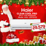 HAIER CLEAN COOL PRO 2.5HP  SPLIT TYPE INVERTER HSU-25PSV32 (UNIT ONLY)