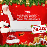 TCL COOLPRO UV CONNECT + 2.0 HP SPLIT TYPE INVERTER TAC-19CSD/MEI2 (UNIT ONLY)