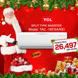 TCL ELITE SERIES 2.0HP SPLIT TYPE  INVERTER TAC-18CSA/KEI (UNIT ONLY)