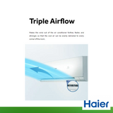 HAIER CLEAN COOL PRO 2.0HP SPLIT TYPE INVERTER HSU-19PSV32