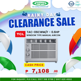 TCL 0.6HP Window Type Manual TAC-06CWM/F (CASH/ STRAIGHT PAYMENT)
