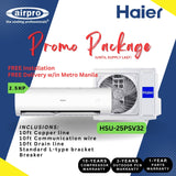 PROMO PACKAGE! HAIER CLEAN COOL PRO 2.5HP  SPLIT TYPE INVERTER HSU-25PSV32