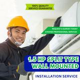 Installation 1.5 HP Split Type Aircon