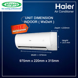 FREE INSTALLATION & SHIPPING PROMO!! HAIER CLEAN COOL PRO 2.5HP HSU-25PSV32