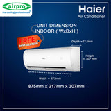 FREE INSTALLATION & SHIPPING PROMO!! HAIER CLEAN COOL PRO 2.0HP HSU-19PSV32