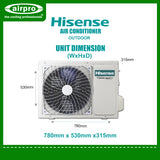 PROMO! HISENSE 1.5 HP SPLIT TYPE INVERTER AS-12TR5R (Supply & Installation)