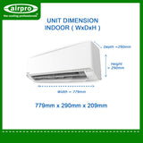 PANASONIC DELUXE INVERTER 1.0HP SPLIT TYPE CS/CU-RU9AKQ