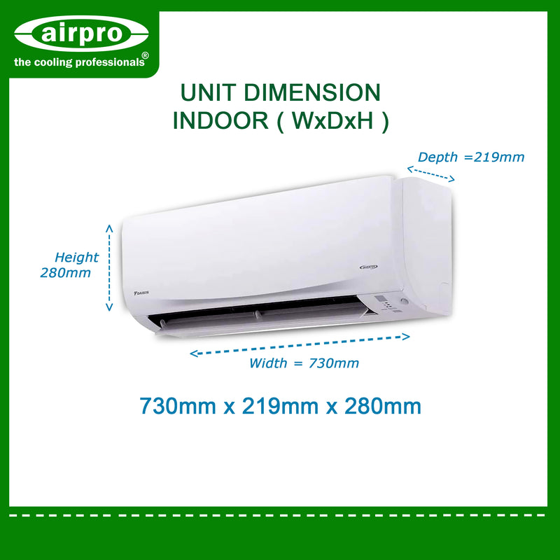 DAIKIN D-SMART 1.0HP SPLIT-TYPE INVERTER FTKQ25CVAF (UNIT ONLY)