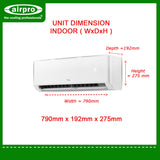 TCL COOLPRO UV CONNECT+ 1.0 HP Split Type Air Conditioner TAC-10CSD/MEI2 (UNIT ONLY)