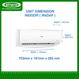 HAIER UV COOL CONNECT PRO 1.0HP SPLIT TYPE INVERTER HSU-09QSV32-W