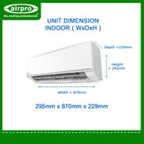 PANASONIC PREMIUM INVERTER 1.0HP SPLIT TYPE CS/CU-XU9AKQ