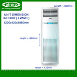 HAIER 4.0HP FLOOR MOUNTED AP105S2SK1SA