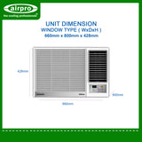 PANASONIC STANDARD INVERTER Window Type 2.5HP / CW-U2421EPH