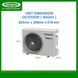 PANASONIC STANDARD INVERTER 2.0HP SPLIT TYPE CS/CU-PU18AKQ