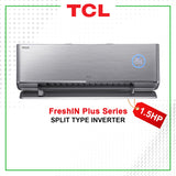 TCL FRESHIN PLUS SERIES 1.5HP SPLIT TYPE INVERTER TAC-12CHSD/FAI