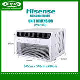 HISENSE 1.5 HP WINDOW TYPE INVERTER AW-12TR5RF