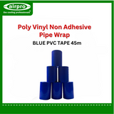 Poly Vinyl Non Adhesive Pipe Wrap - PVC Tape (blue)