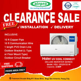 UNTIL SUPPLIES LAST!!! HAIER UV COOL CONNECT PRO 2.5HP SPLIT TYPE INVERTER HSU-25QSV32 -W (supply & installation)